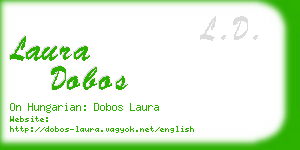 laura dobos business card